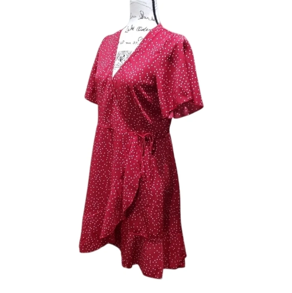 Shein Polka Dot Wrap Dress